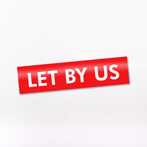 Let by us sticker