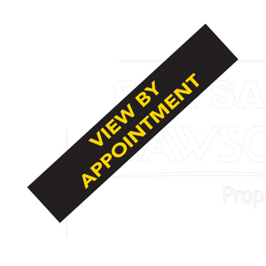 View by appointment sticker